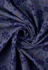 Katoen jacquard - Blue