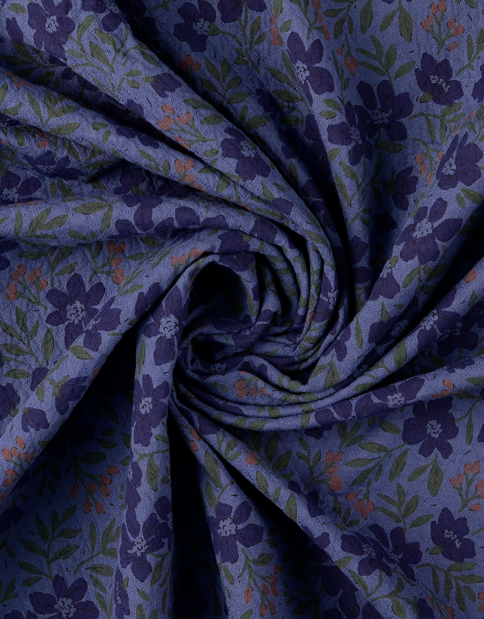 Katoen jacquard - Blue