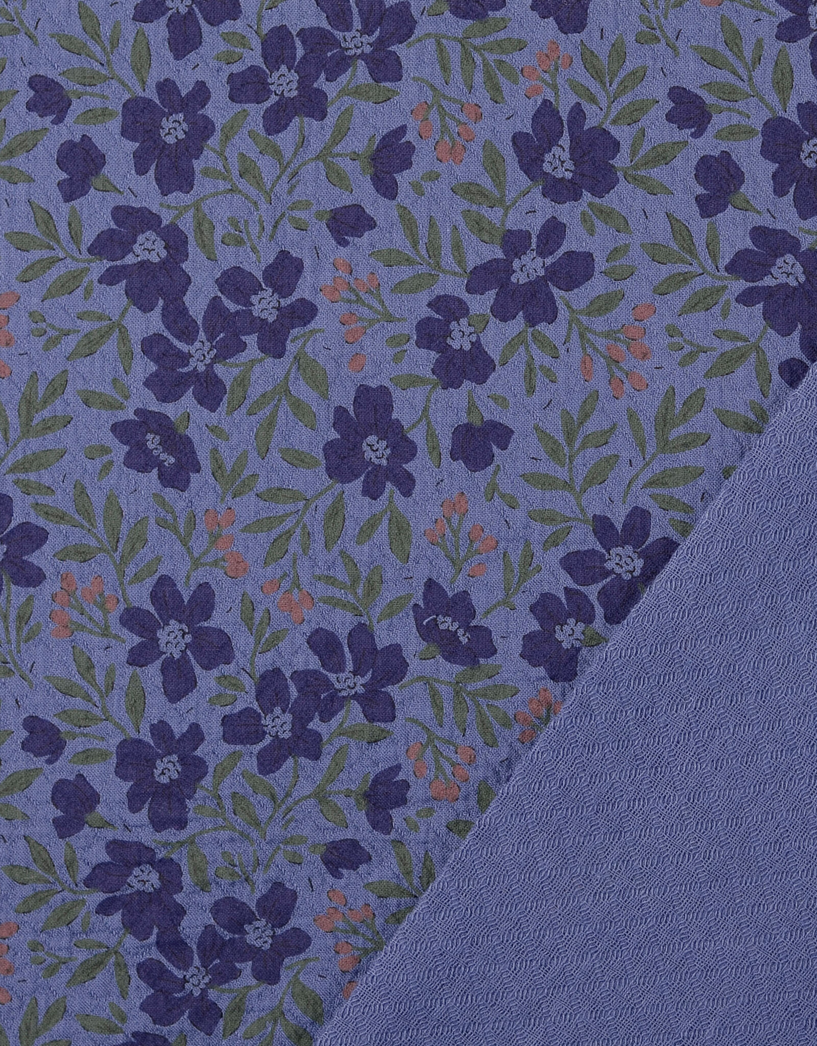 Katoen jacquard - Blue
