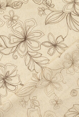 Naturel Broderie - Clematis - Brown