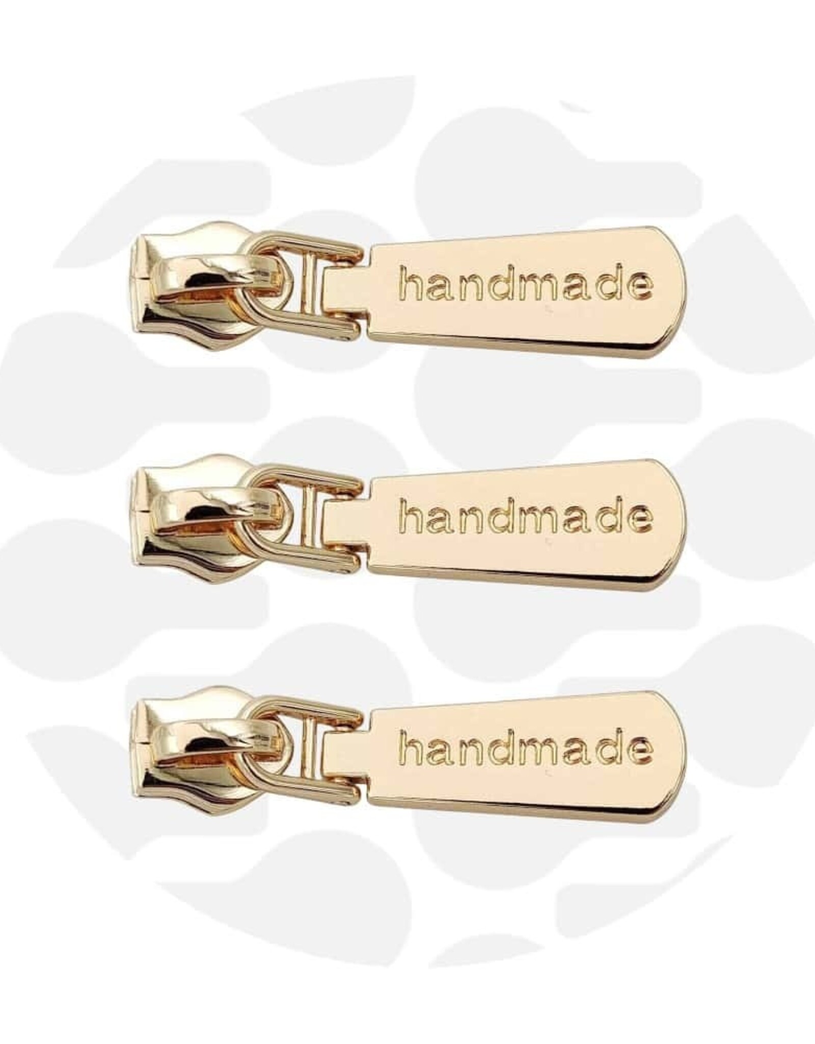 Rits Trekker Handmade - 3 stuks - Goud