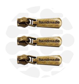 Rits Trekker Handmade - 3 stuks - Messing