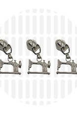 Rits Trekker Naaimachine - 3 stuks - Nikkel