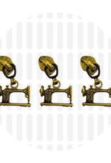 Rits Trekker Naaimachine - 3 stuks - Messing