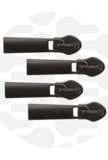 Rits Trekker Recht - 4 stuks - Mat Zwart