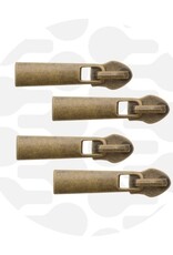 Rits Trekker Recht - 4 stuks - Messing