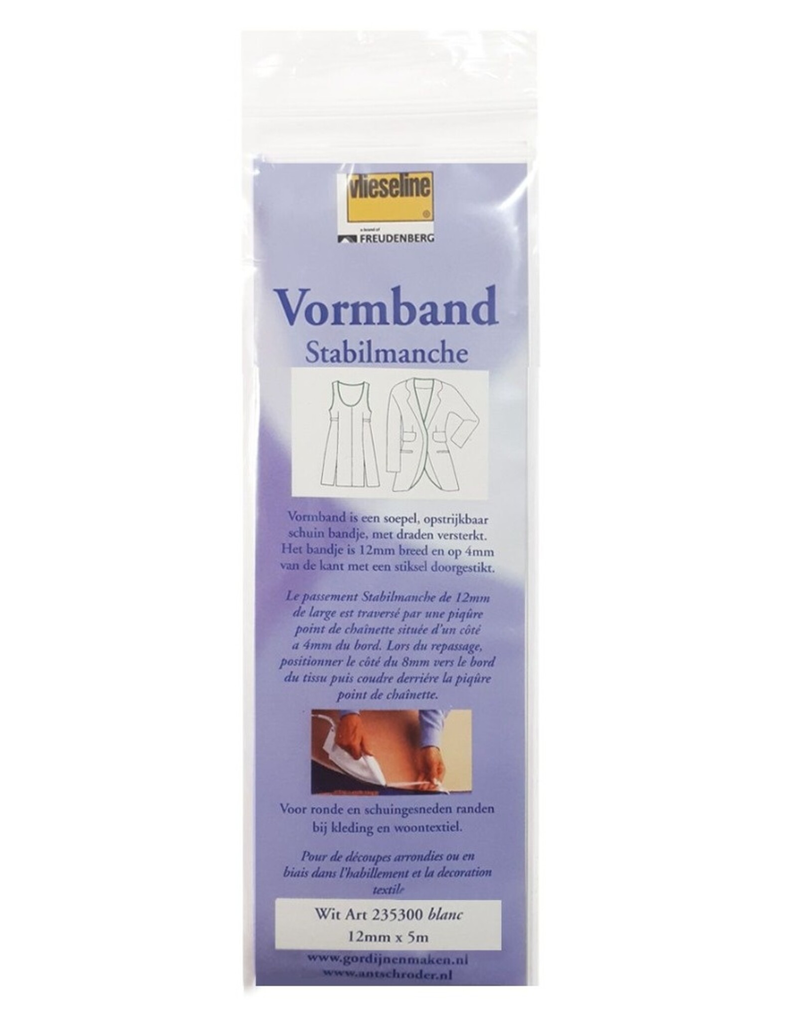 Vormband - 12mm - Wit of zwart
