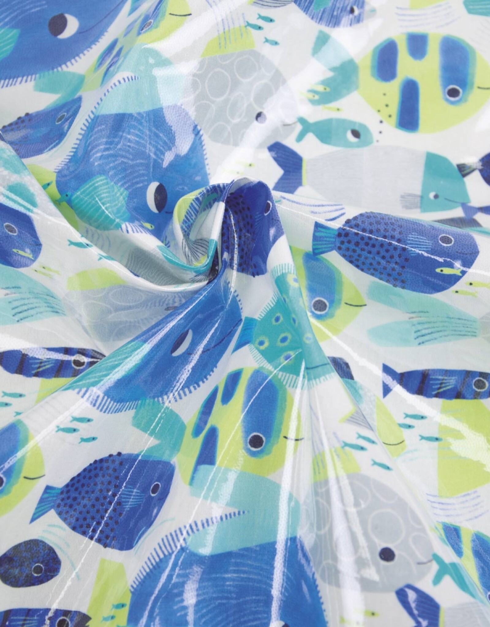 Katia Fabrics Gelamineerd katoen - More fish in the sea