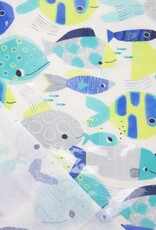 Katia Fabrics Gelamineerd katoen - More fish in the sea