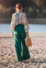 See You at Six Linen Viscose Blend - Blauwgroen