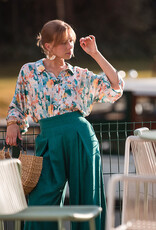 See You at Six Linen Viscose Blend - Blauwgroen