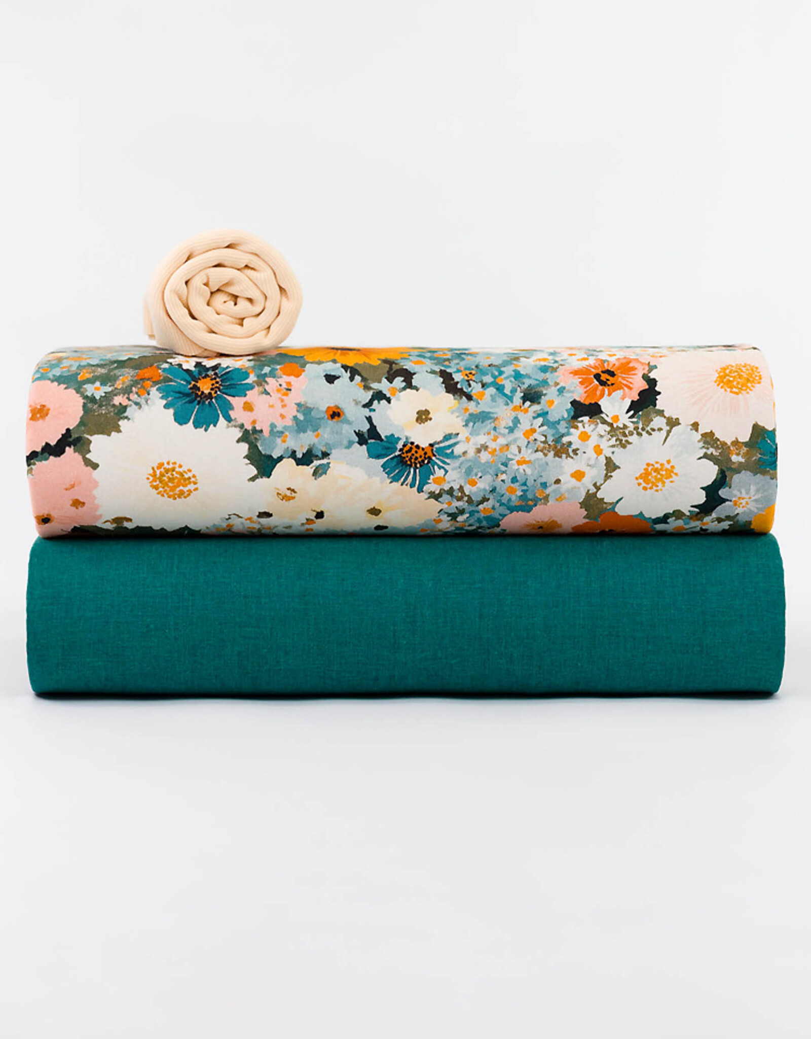 See You at Six Linen Viscose Blend - Blauwgroen