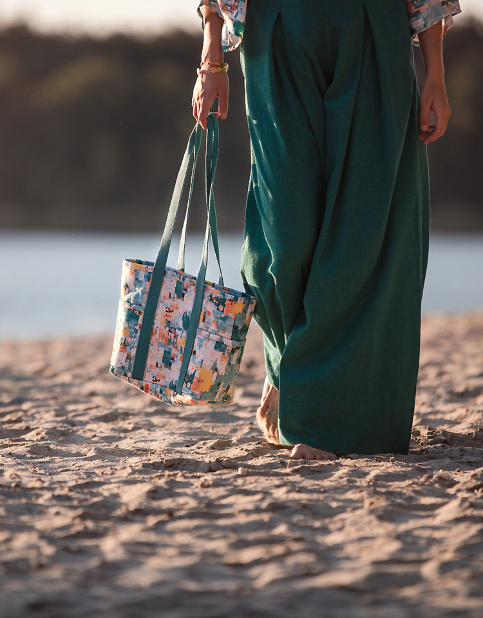 See You at Six Linen Viscose Blend - Blauwgroen