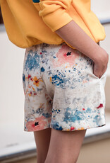 See You at Six Linen Viscose Blend - Roses on Canvas