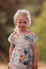 See You at Six Linen Viscose Blend - Roses on Canvas