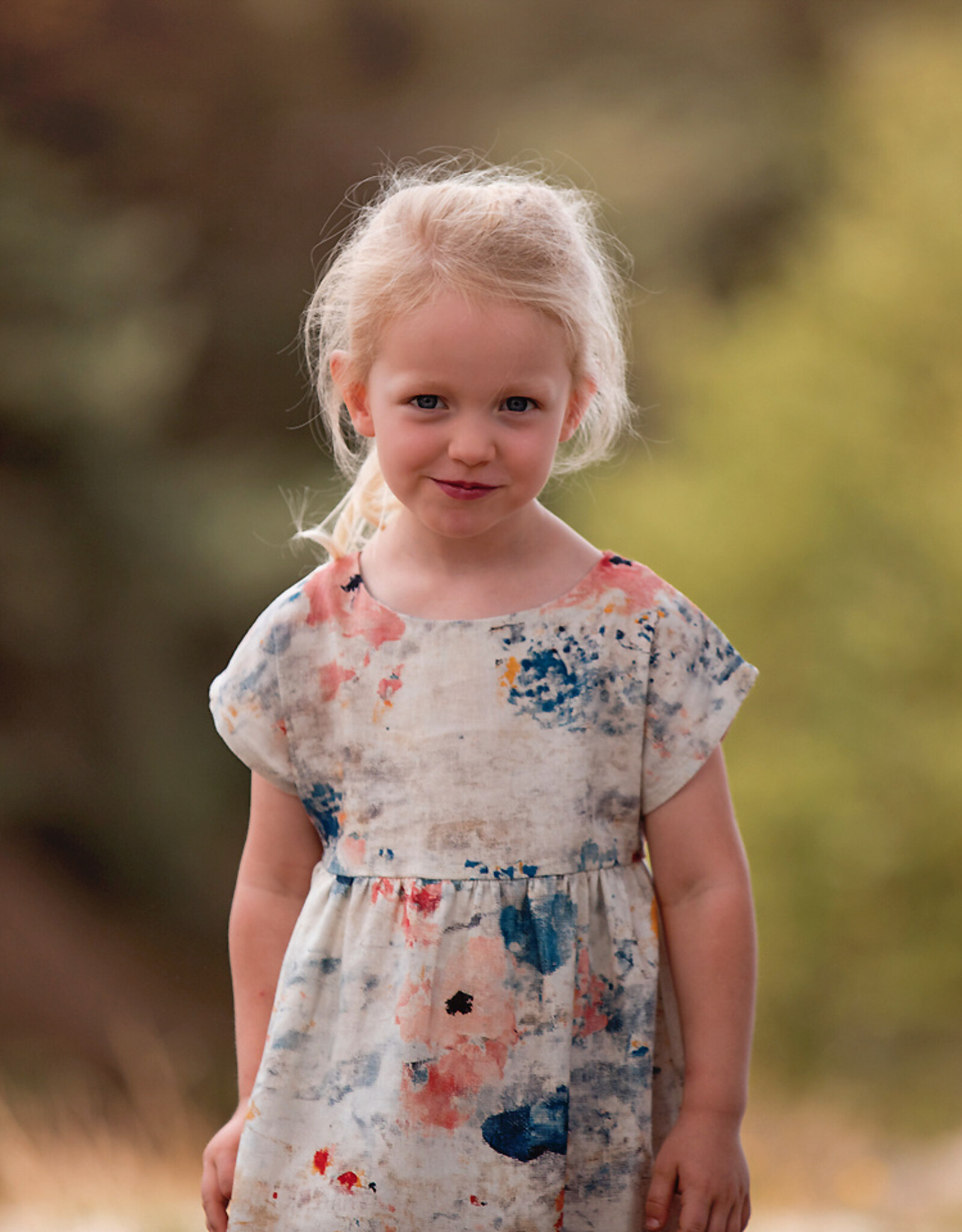 See You at Six Linen Viscose Blend - Roses on Canvas