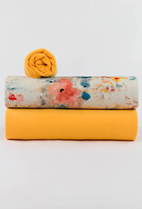 See You at Six Linen Viscose Blend - Roses on Canvas