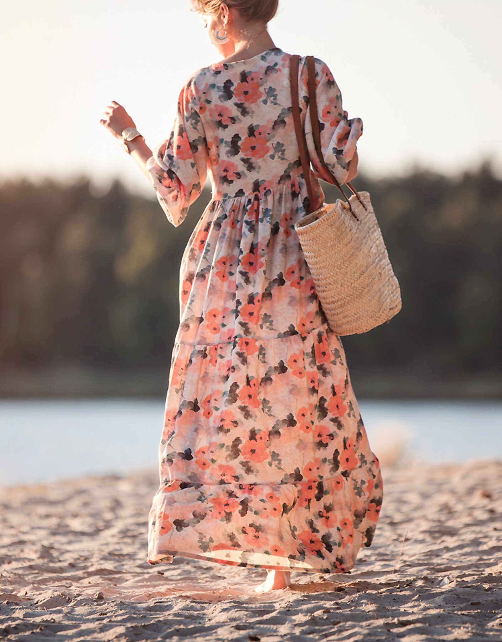 See You at Six Linen Viscose Blend - Misty Rose