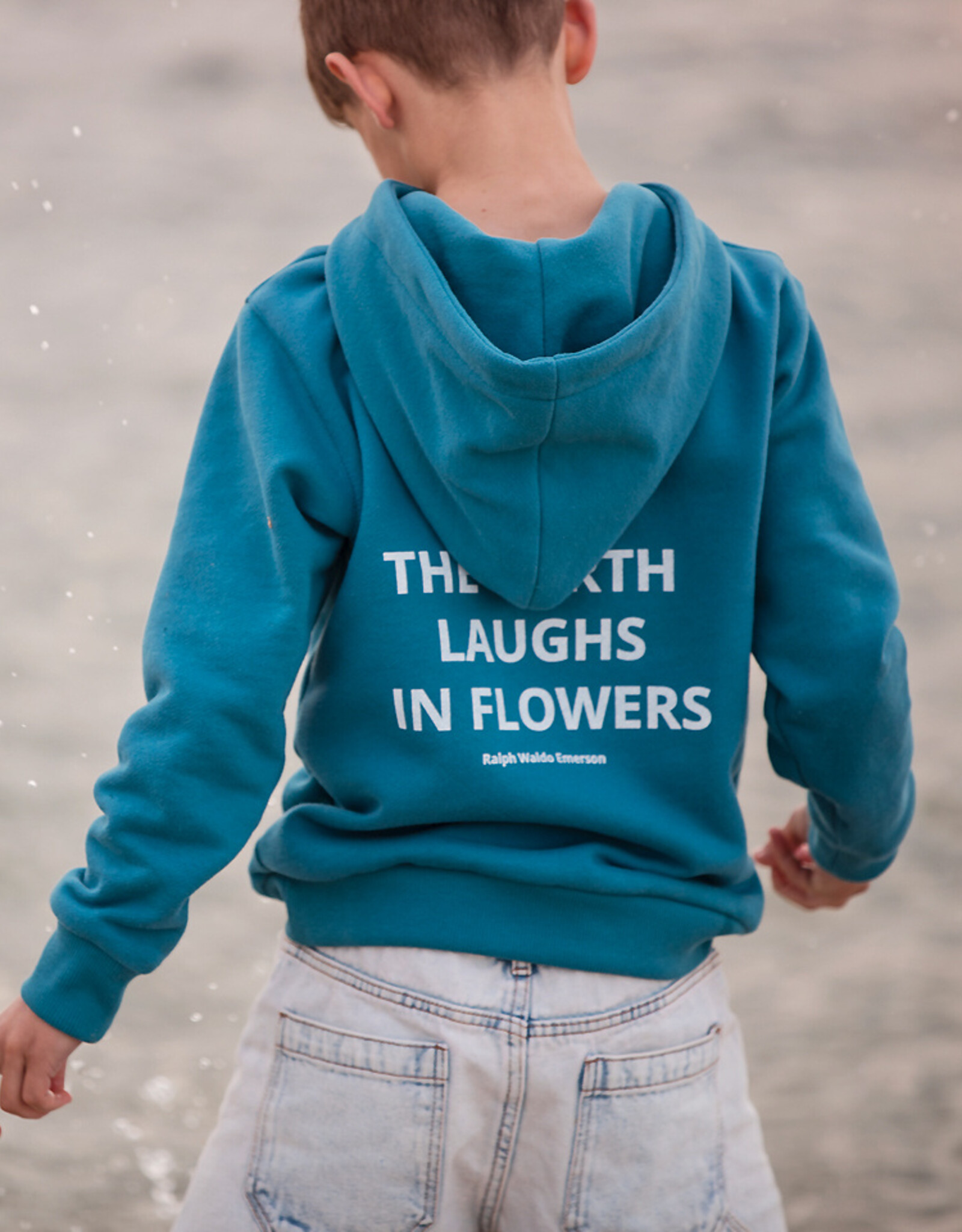 See You at Six French Terry 3-Draads - Laguneblauw