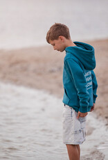 See You at Six French Terry 3-Draads - Laguneblauw