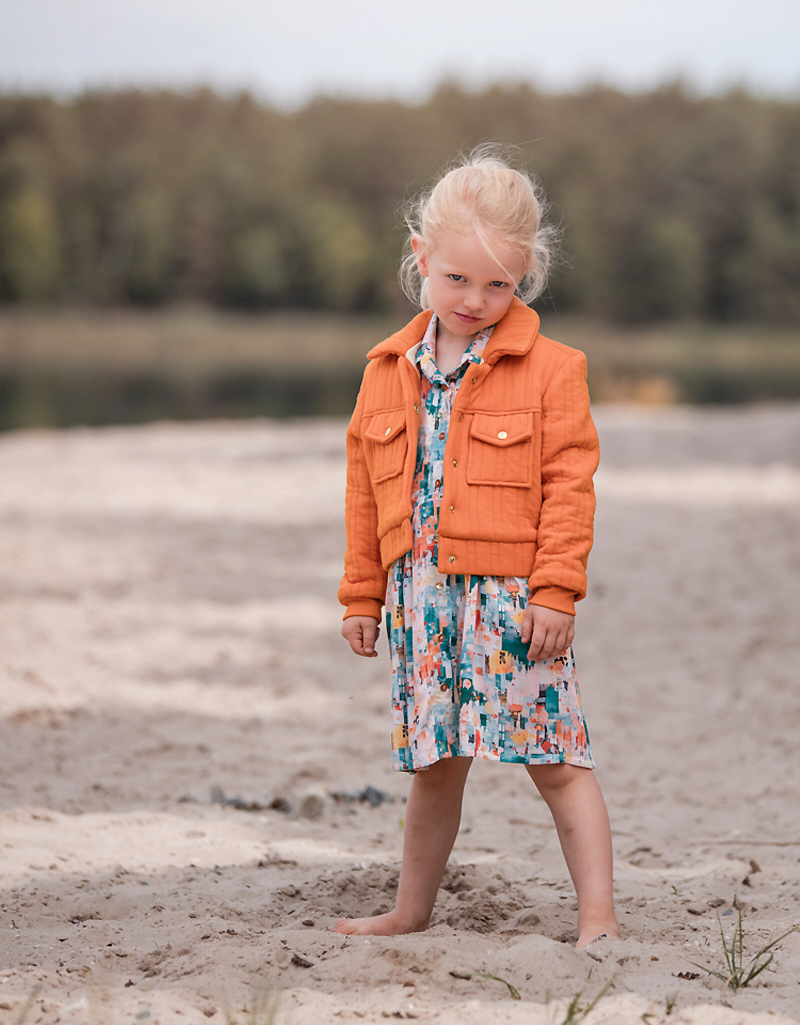 See You at Six Matelassé Tricot - HerfstEsdoornOranje