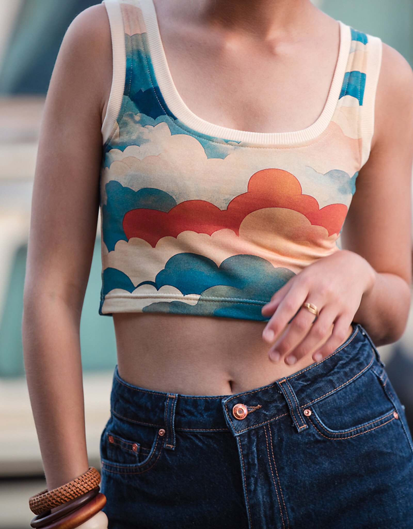 See You at Six Boordstof - Warm Ecru