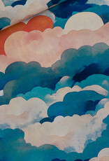 See You at Six French Terry - Cool Clouds