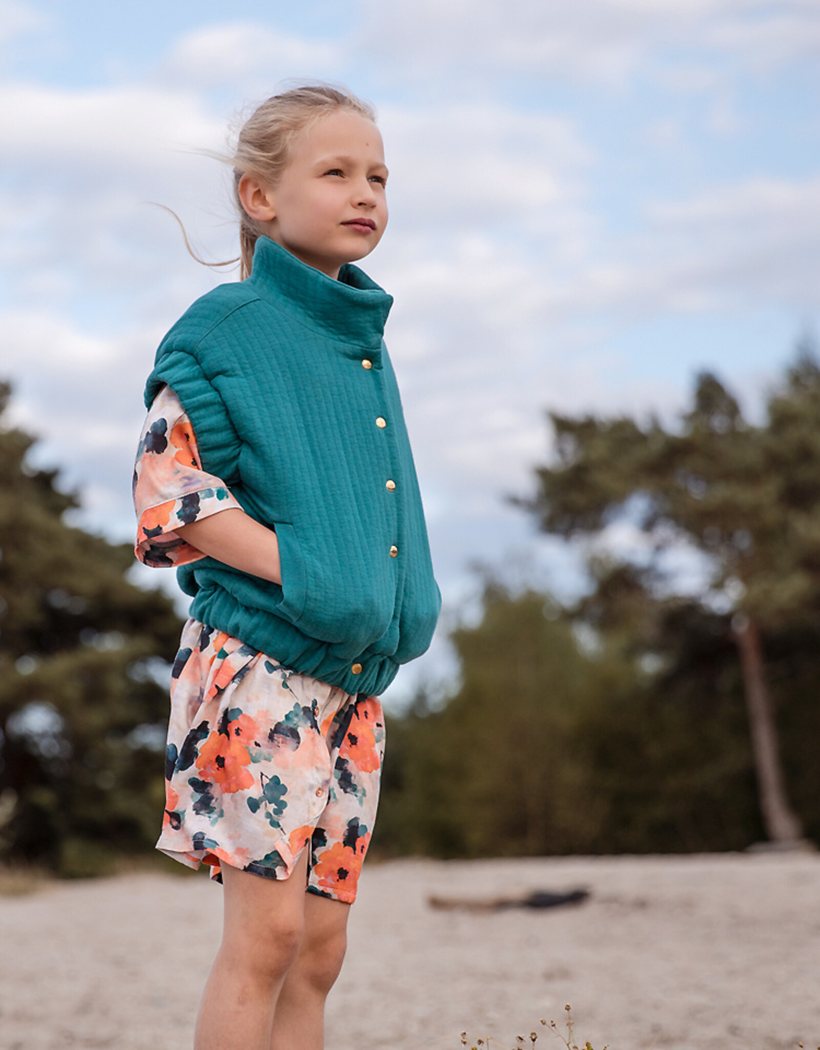 See You at Six Matelassé Tricot - Blauwgroen