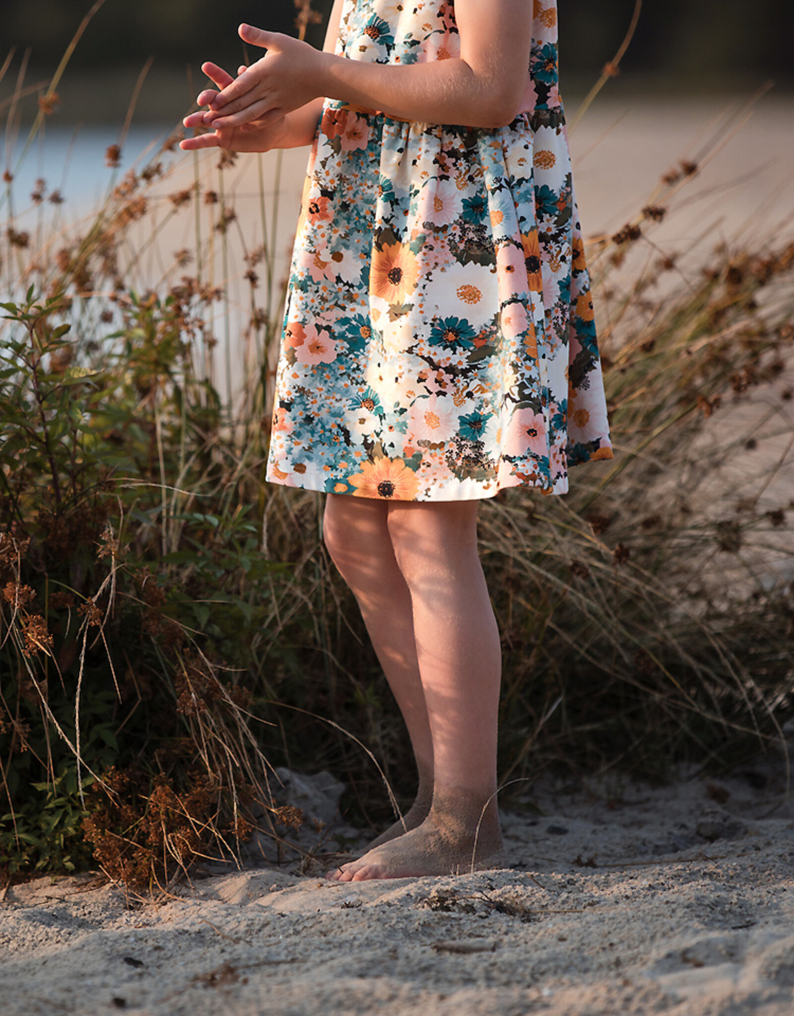 See You at Six French Terry - Flower Painting