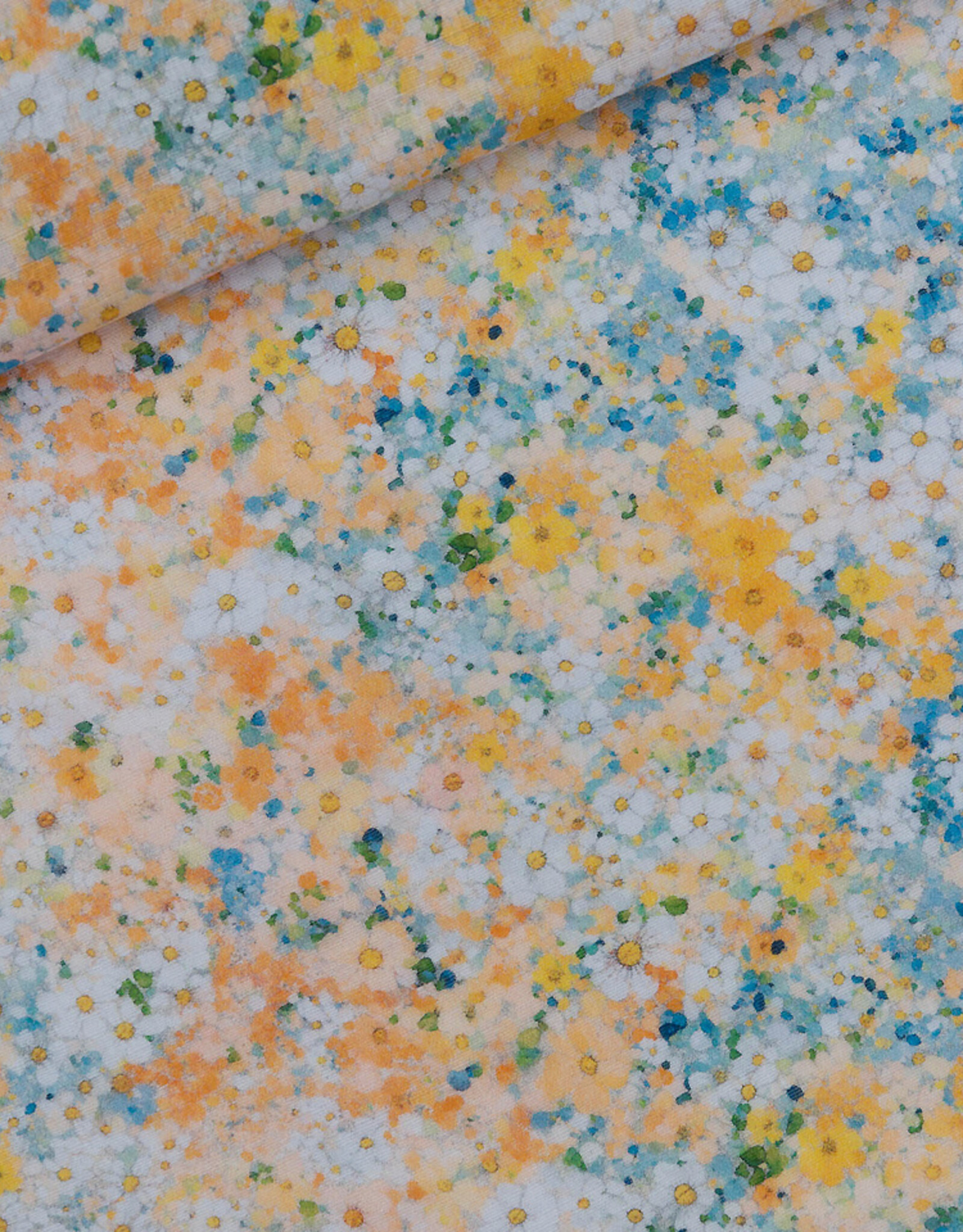 See You at Six Double Gauze - Lots of Flowers