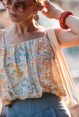 See You at Six Double Gauze - Lots of Flowers