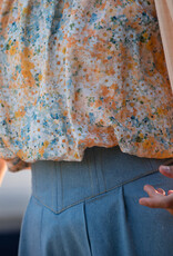 See You at Six Double Gauze - Lots of Flowers