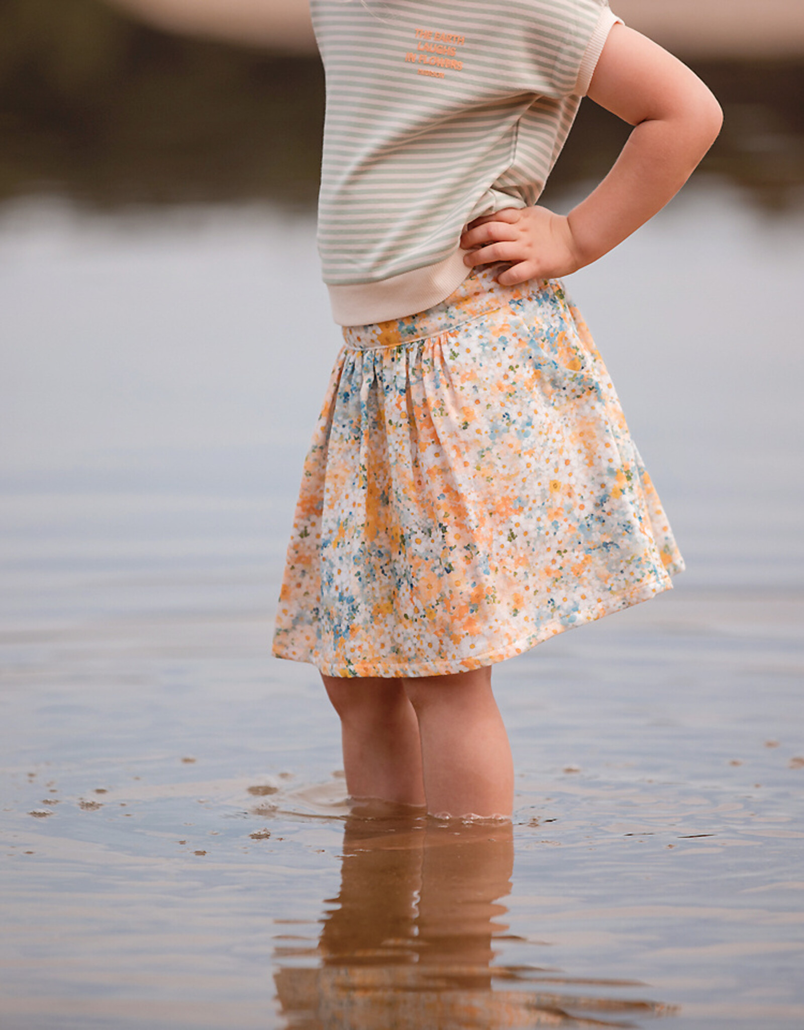 See You at Six Double Gauze - Lots of Flowers