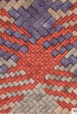 Gevlochten kunstleer - Mix Paars