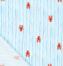 Double Gauze - Lobsters & Stripes