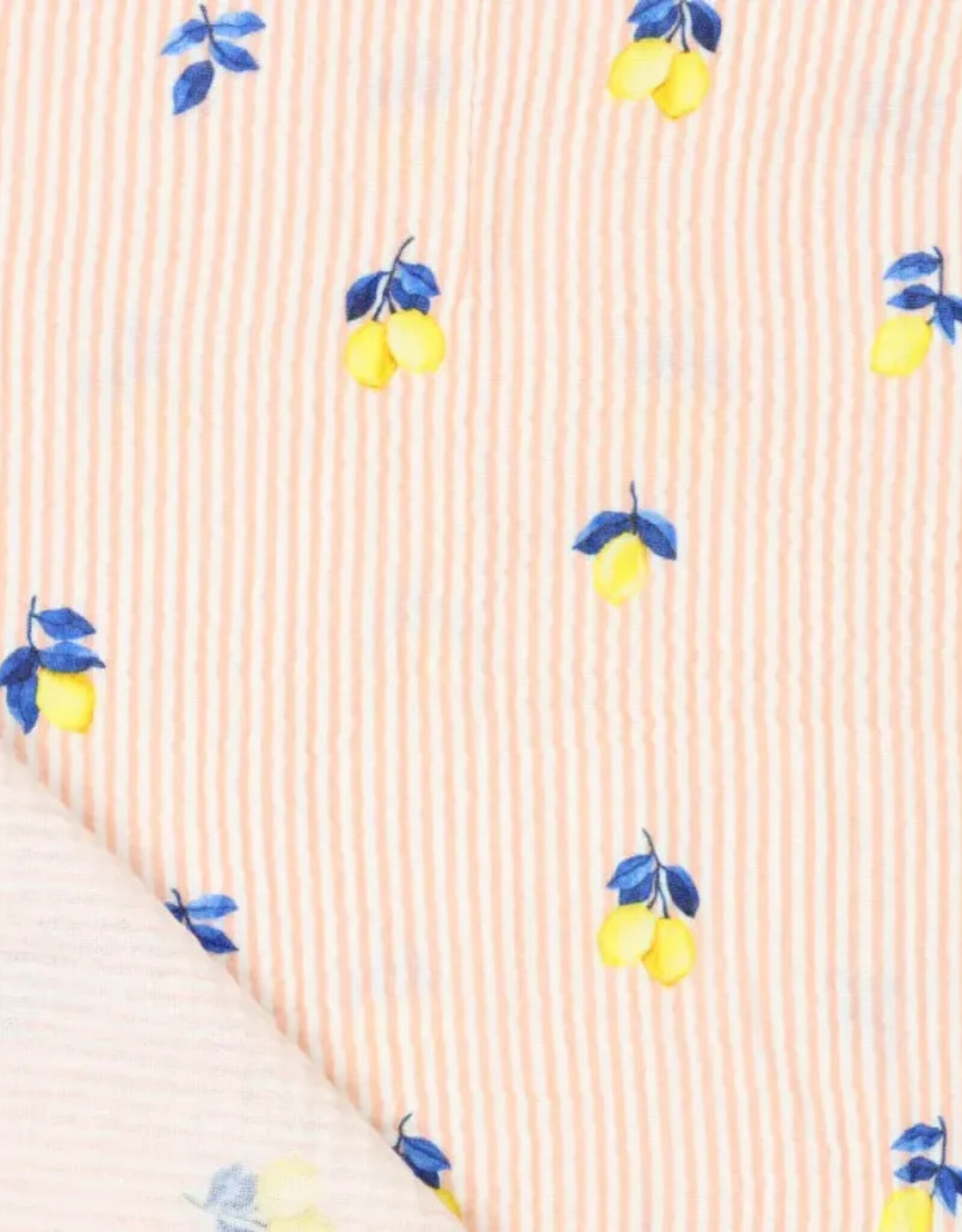 Double Gauze - Lemons & Stripes