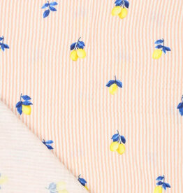 Double Gauze - Lemons & Stripes