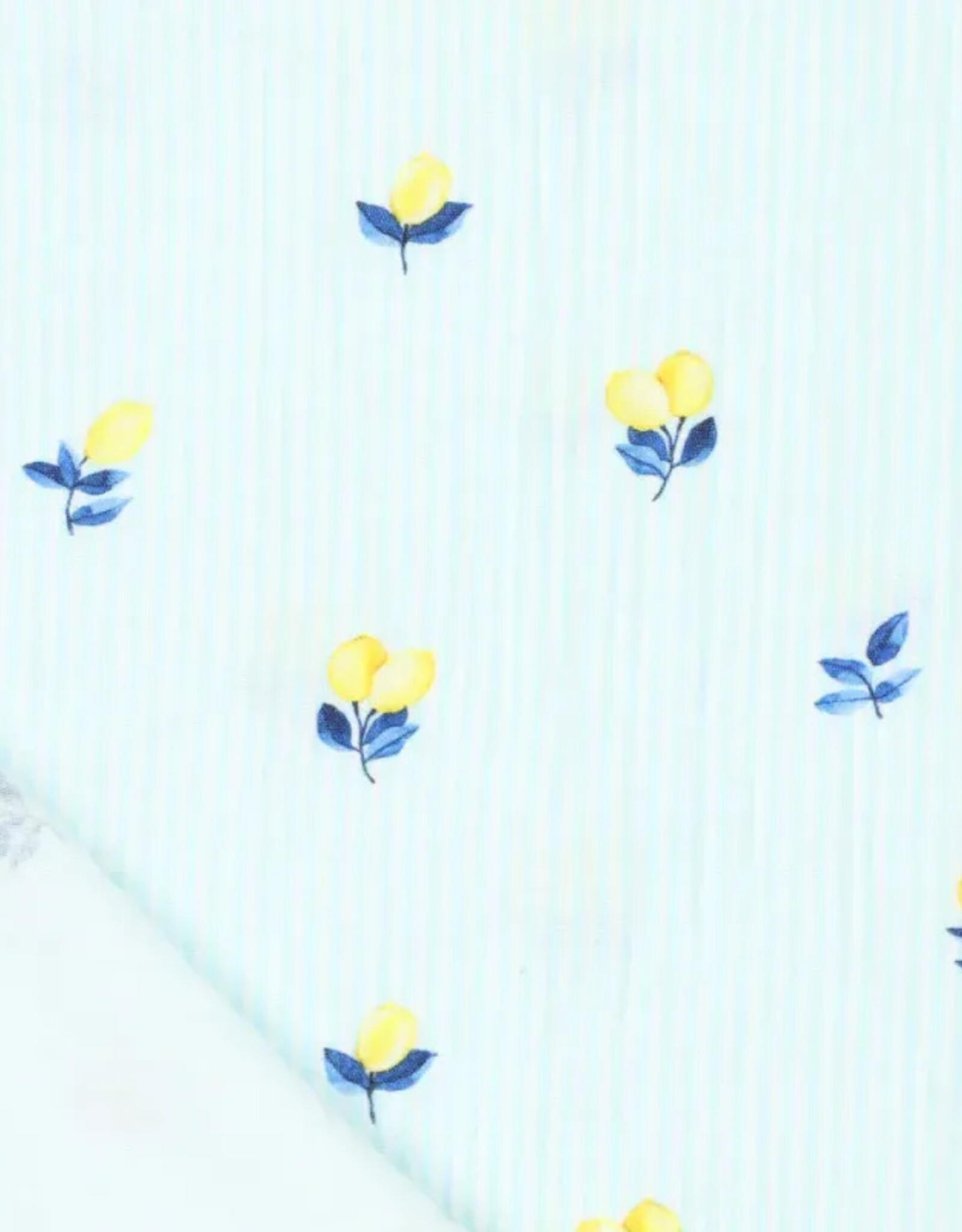 Double Gauze - Lemons & Stripes