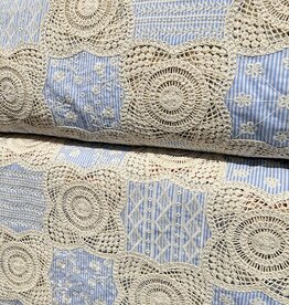 Katoen - Patchwork Broderie