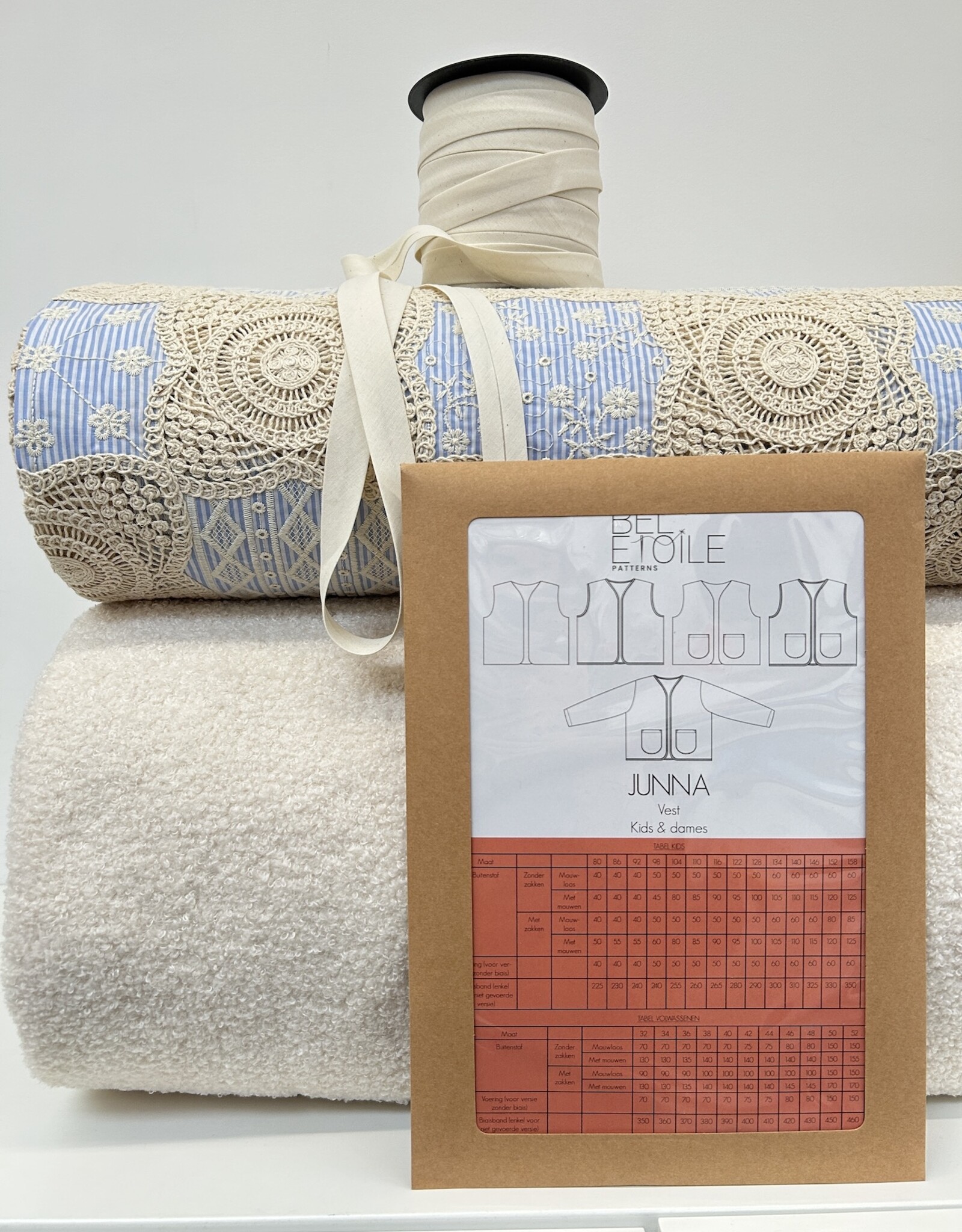 Katoen - Patchwork Broderie