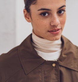 Fibre Mood Regenjasstof - Mokka bruin - Astrid