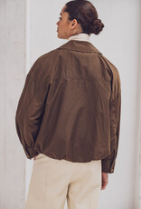 Fibre Mood Regenjasstof - Mokka bruin - Astrid