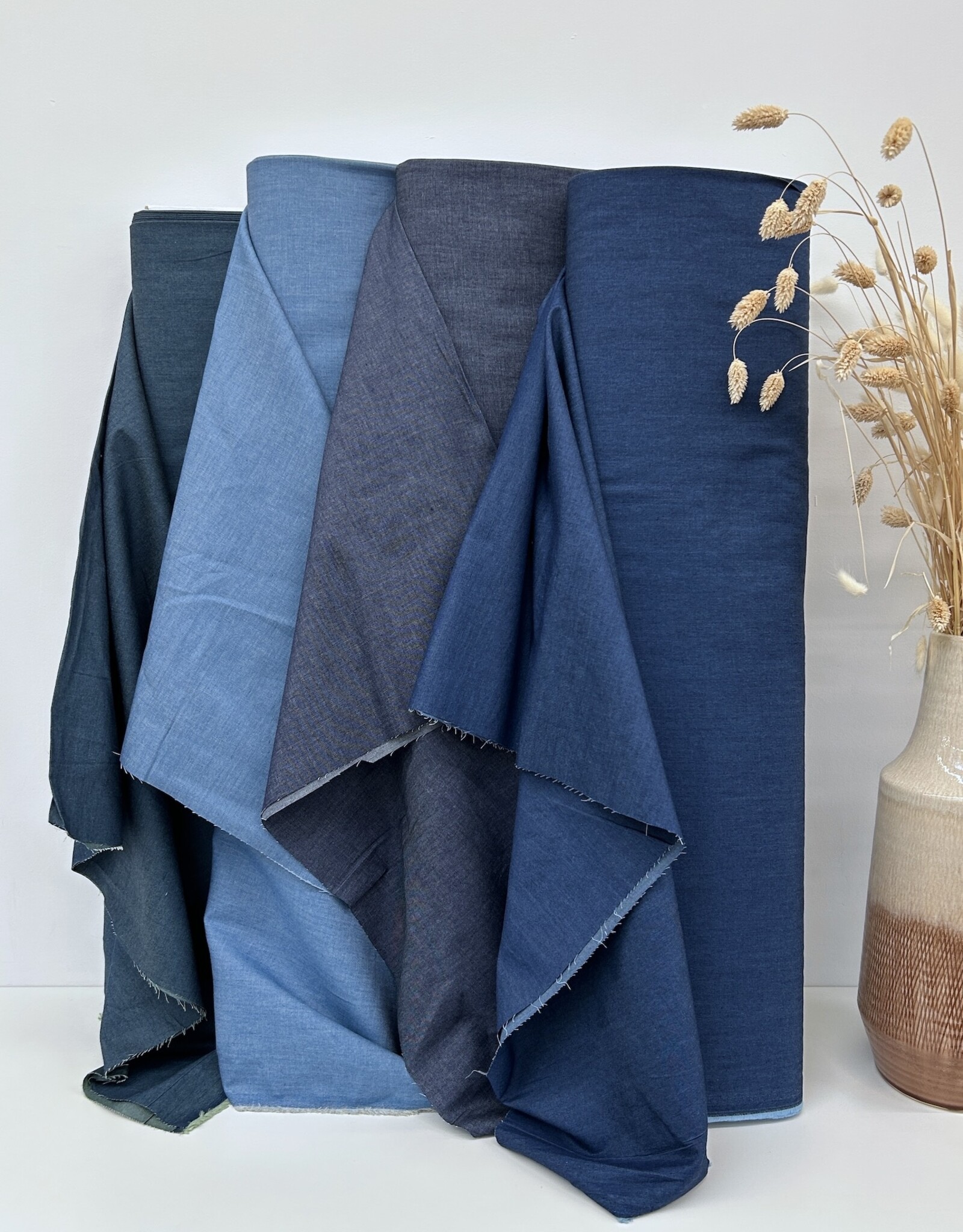 Chambray -  Donker Jeans Blauw