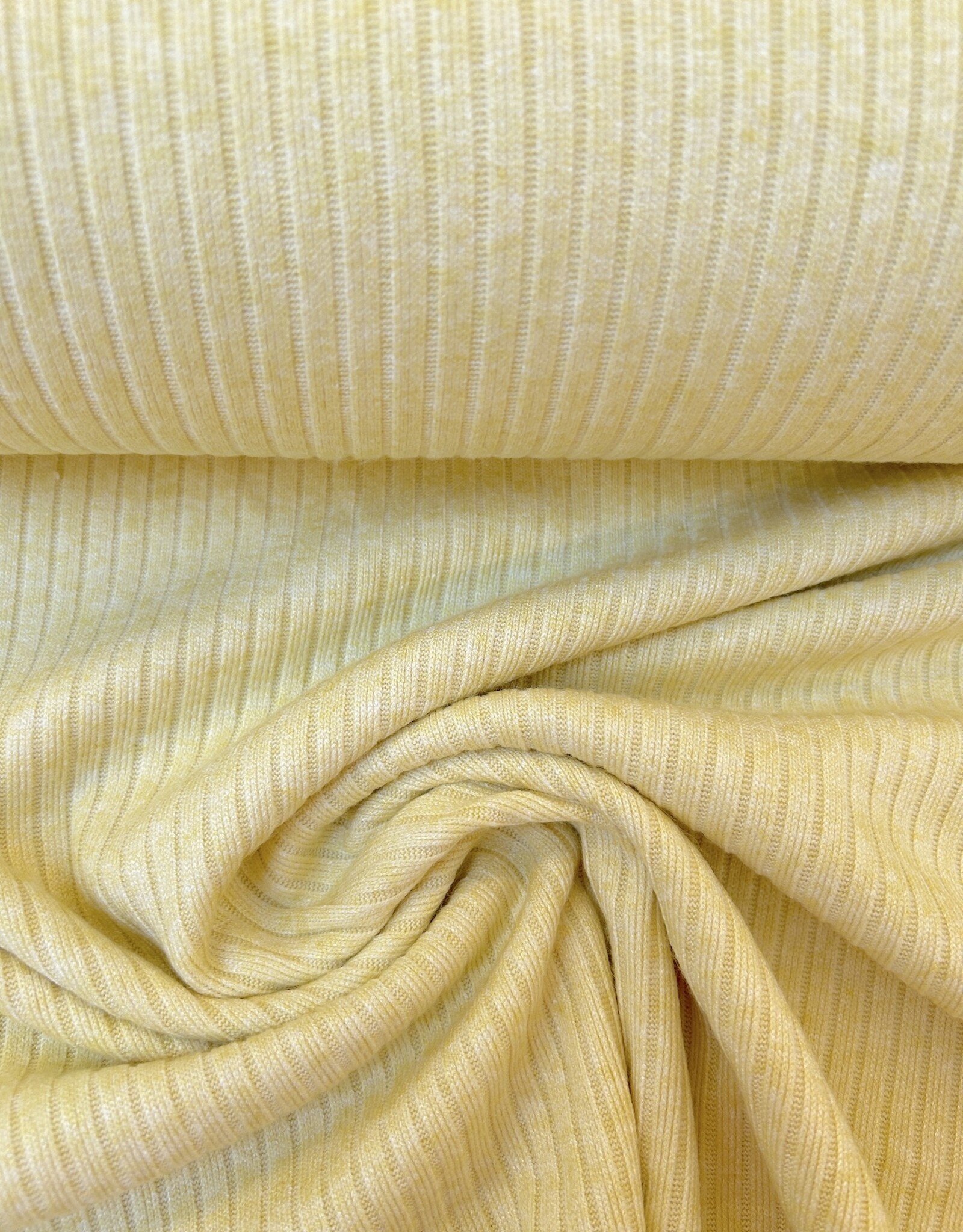 Soft Knit Ribbel - Pastel Yellow