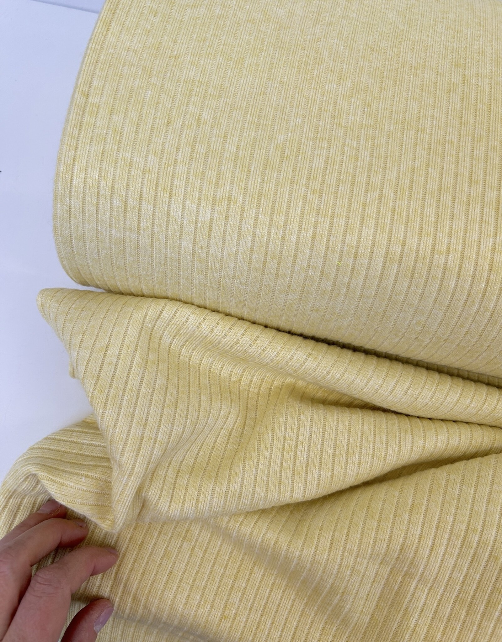 Soft Knit Ribbel - Pastel Yellow