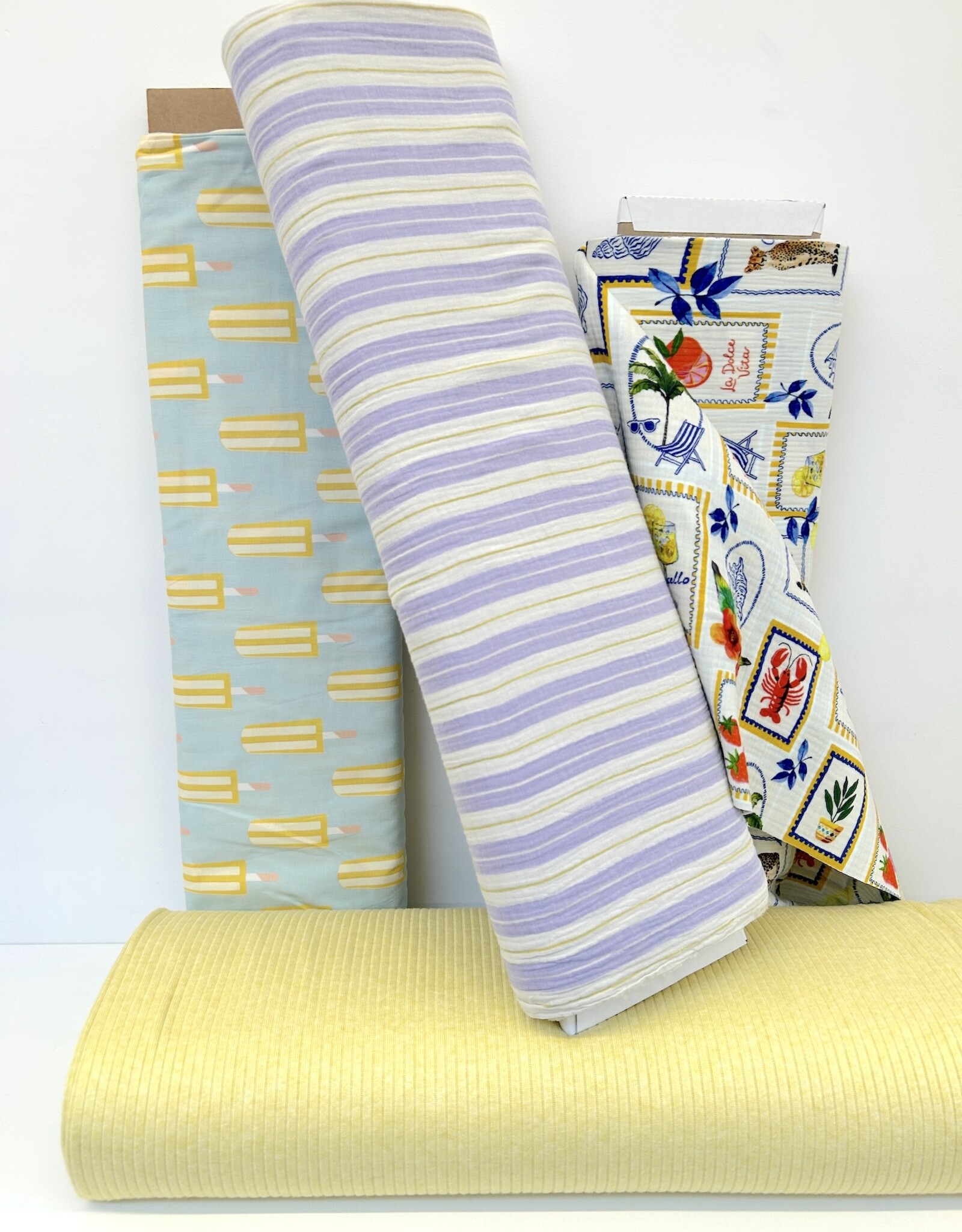 Soft Knit Ribbel - Pastel Yellow