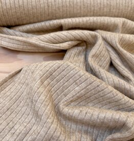 Soft Knit Ribbel - Licht beige