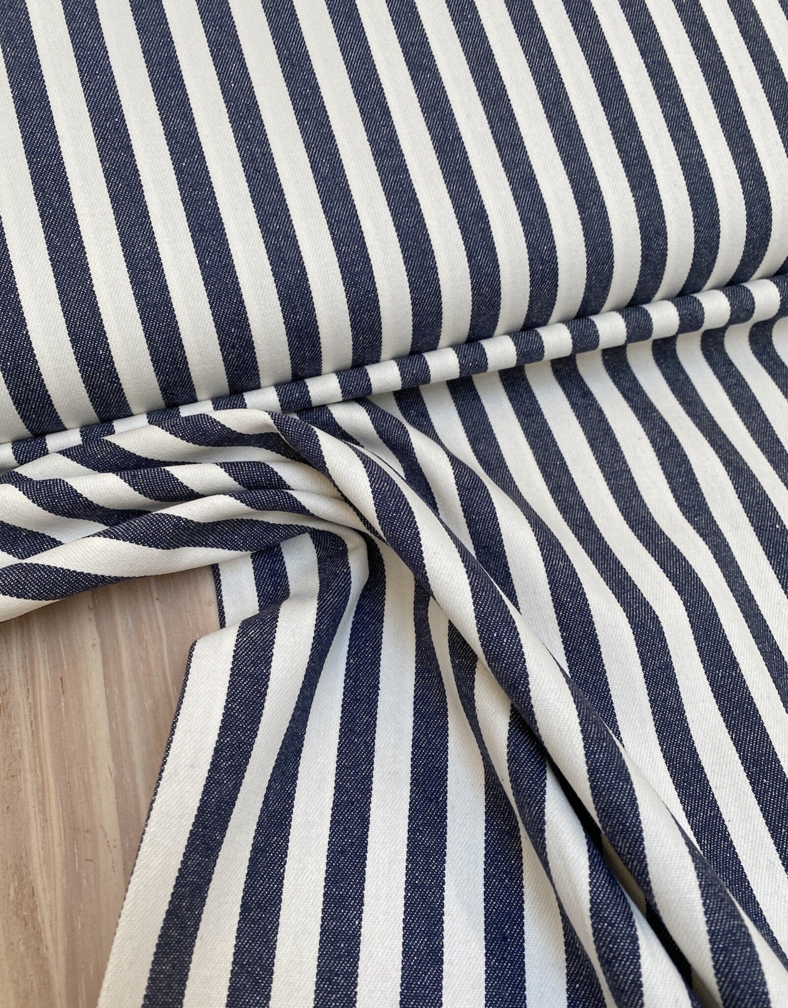 Jeans - Brede streep - Zwart