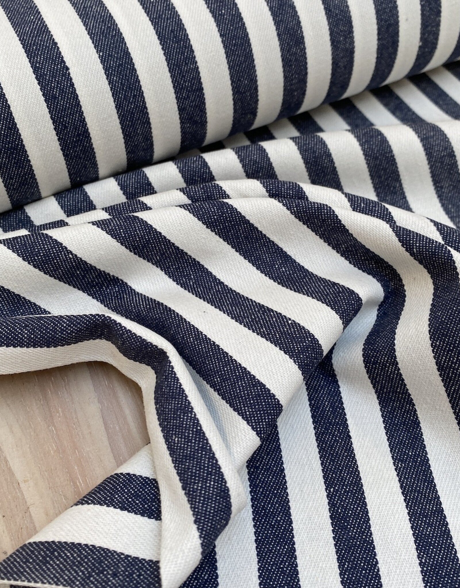 Jeans - Brede streep - Zwart