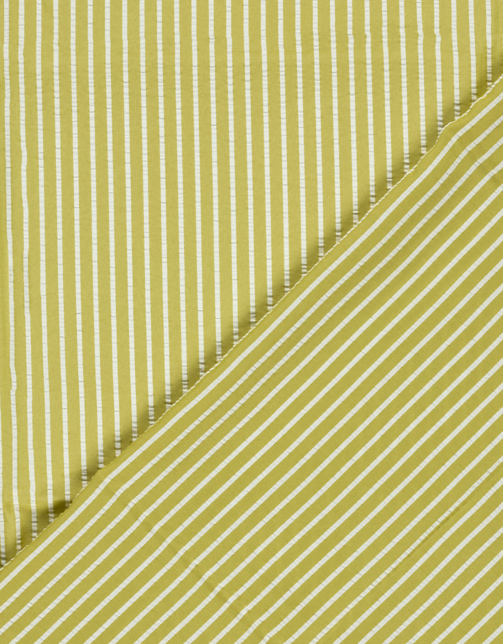 Soepele Seersucker - Geel